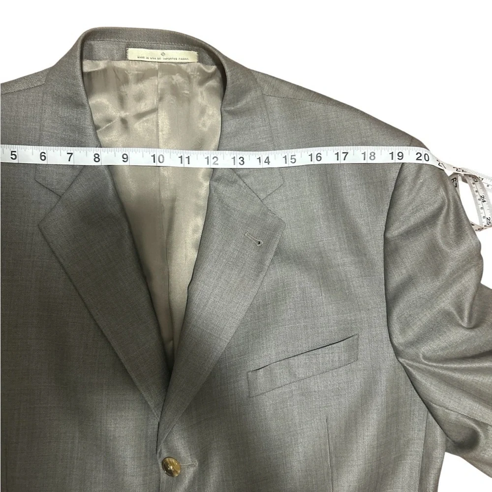 Joseph Abboud Light Gray Blazer 44R wool workwear